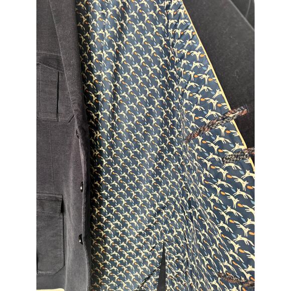 Paisley & Gray Mens Blue Cordoury Blazer Button Pockets Jacket Size 46 XXL - Picture 3 of 9